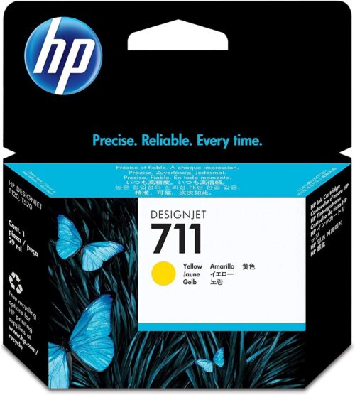 TINTA HP CZ132A 711 YELLOW T120/T520
