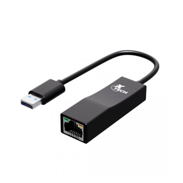 ADAPTADOR XTECH USB 3.0(M)- RJ-45(H) XTC-376 5GBPS NEGRO