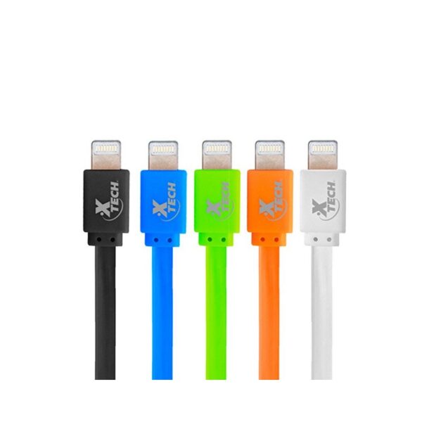 CABLE LIGHTING XTECH PACK10 XTG-236 ON-THE-GO 1M/BLA/NEG/VER/AZU/NAR