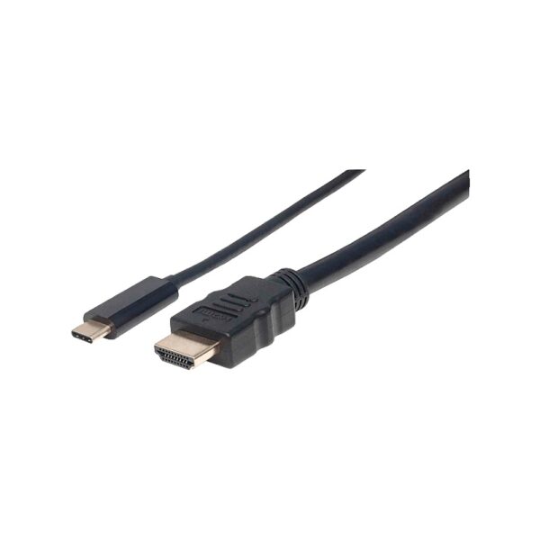 CABLE USB-C/HDMI M/M 1M MANHATTAN 152235 4K/30HZ NEGRO BOLSA