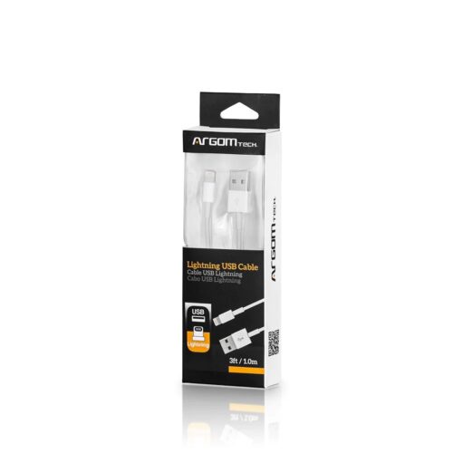 CABLE ARGOMTECH ARG-CB-0037 USB LIGHTNING 3 PIES/1