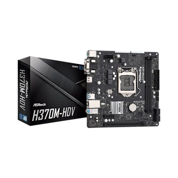 PLACA MADRE ASROCK 1151 H370M-HDV V/S/R/HDMI/DVI/DDR4/USB3.2/MATX
