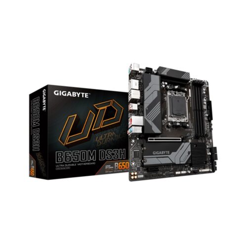 PLACA MADRE GIGABYTE AM5 B650M DS3H DDR5 S/R/HDMI/2DP/2M2/USB3.2/MATX