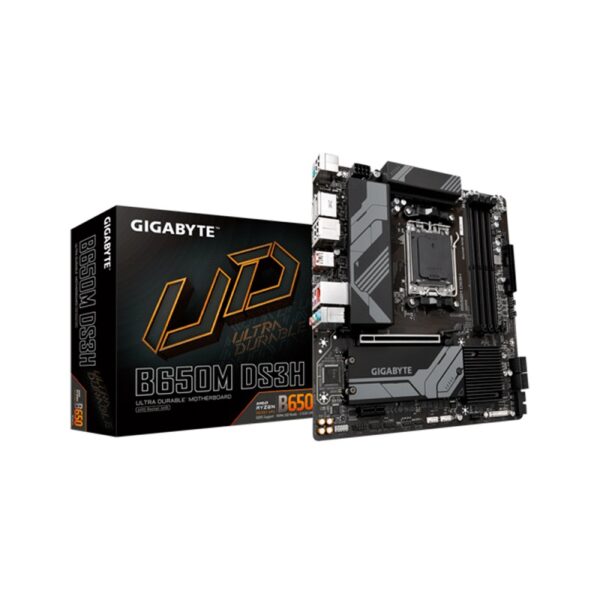 PLACA MADRE GIGABYTE AM5 B650M DS3H DDR5 S/R/HDMI/2DP/2M2/USB3.2/MATX