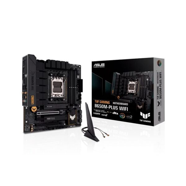 PLACA MADRE ASUS AM5 B650M-PLUS WIFI DDR5 TUF GAMING S/R/HDMI/DP/2M2/USB3.2/A