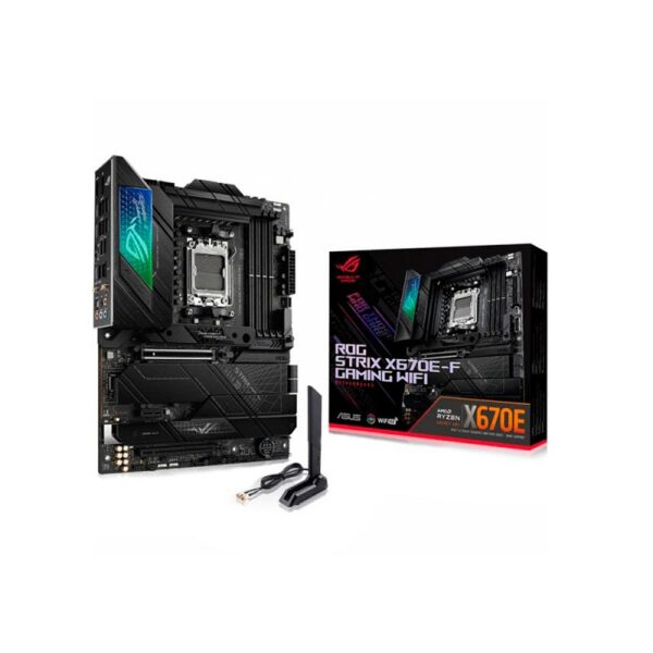 PLACA MADRE ASUS AM5 X670E-F GAMING WIFI DDR5 ROG STRIX S/R/HDMI/DP/4M2/USB3. D