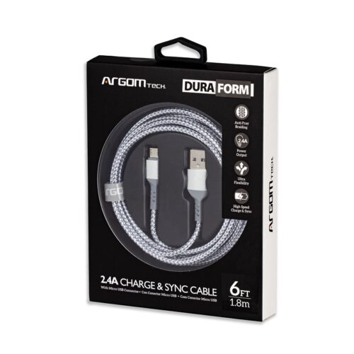 CABLE ARGOMTECH ARG-CB-0021WT MICRO USB TO USB 1.8M BLANCO