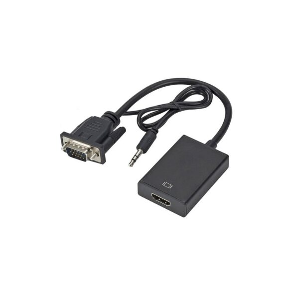 CABLE ADAPTADOR HDMI HEMBRA A VGA MACHO+AUDIO