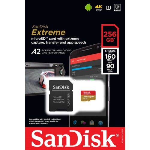 MEMORIA SANDISK SD 256GB EXTREME V3 4K