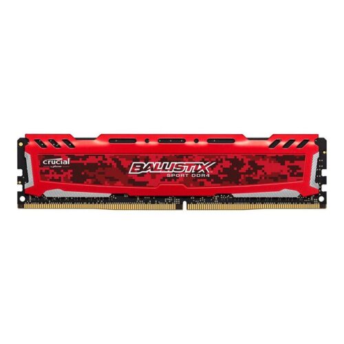 MEMORIA RAM CRUCIAL DDR4 4GB 2400 MHZ BALLISTIX GAMING ROJO