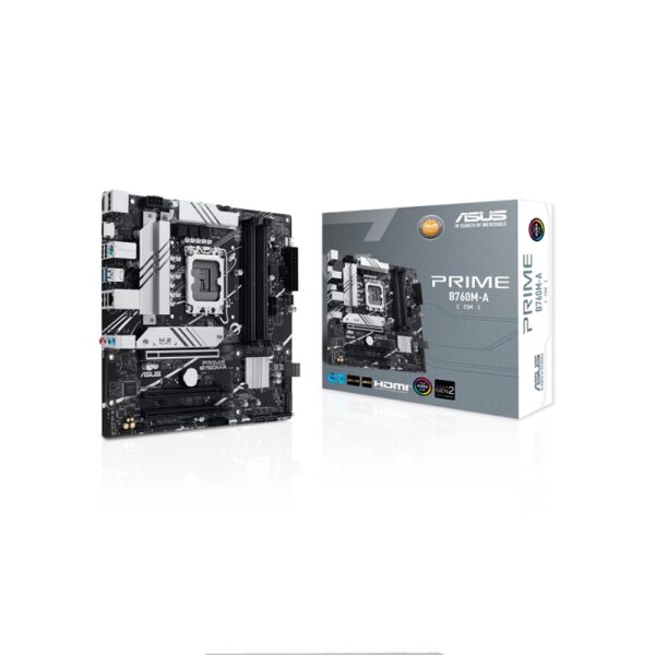 PLACA MADRE ASUS 1700 B760M-A-CSM DDR5 PRIME S/R/HDMI/DP/2M2/USB3.2/MATX D