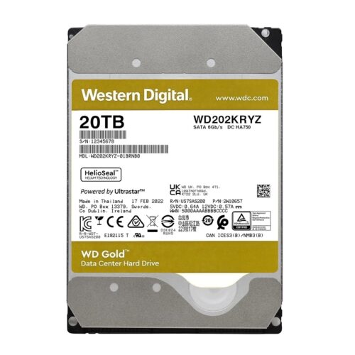 DISCO DURO WESTERN DIGITAL 20 TB GOLD ENTERPRISE WD202KRYZ SATA 3