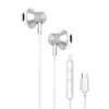 AURICULAR ARGOMTECH ARG-HS-2032WT TIPO-C MIC BLANCO/PLATEADO