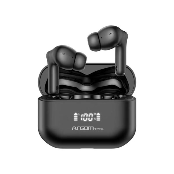 AURICULAR ARGOMTECH ARG-HS-5086BK E85 TIPO-C NEGRO/RES AGUA
