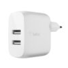 CARGADOR BELKIN DUAL USB+TIPO C WCE001DQ1MWH
