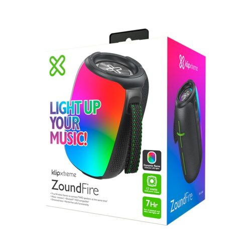 PARLANTE KLIP XTREME KBS-250BK ZOUNDFIRE BT/BAT/IPX6/TWS/AUX/LED