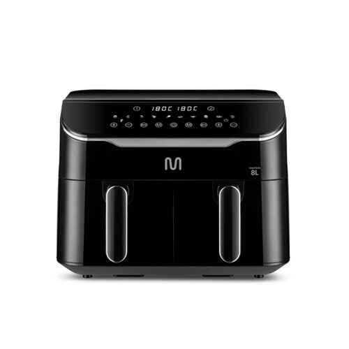 FREIDORA SIN ACEITE MULTI CON 2 GAVETAS 8L GO219USA NEGRO