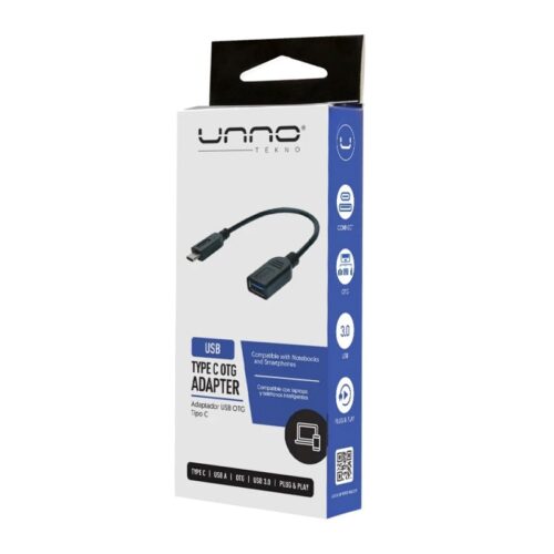 ADAPTADOR UNNO AD4203BK TIPO C OTG