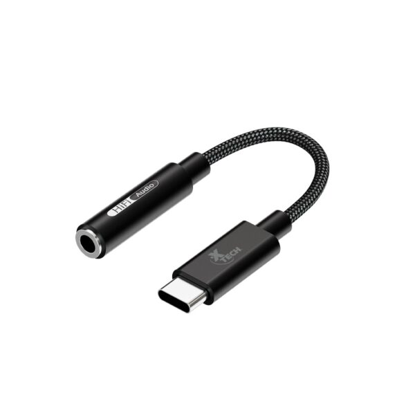 ADAPTADOR XTEH XTC-509 USB-C(M)/3.5MM(H) 10CM/NEGRO