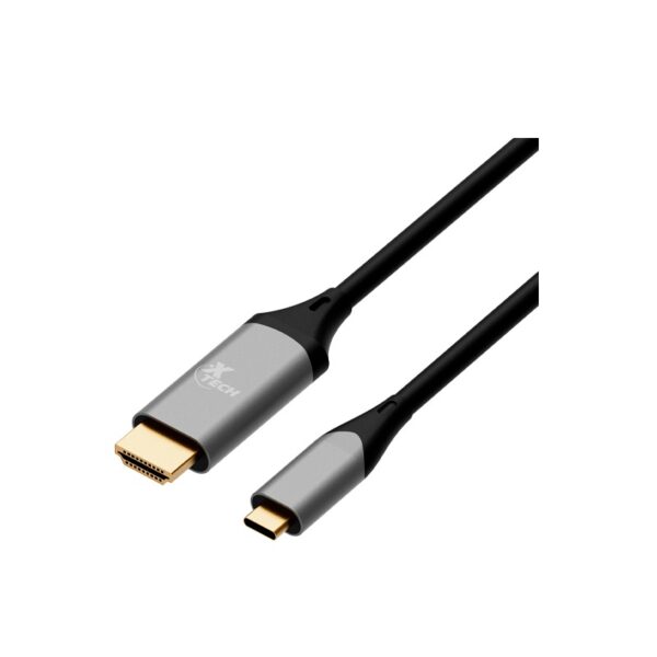 CABLE XTECH XTC-546 USB-C(M)/HDMI(M) 1.82M/4K/30HZ NEGRO