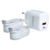 CARGADOR SATE PARA CELULAR A-R404 18W/20W USB
