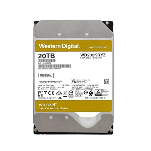 DISCO DURO WESTERN DIGITAL 20 TB GOLD ENTERPRISE 7200 512MB WD202KRYZ