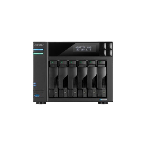 NAS ASUSTOR AS6706T QC 2.0/6BAY/8GB/4 M.2/2-GBLAN/HDMI/2USB3.2