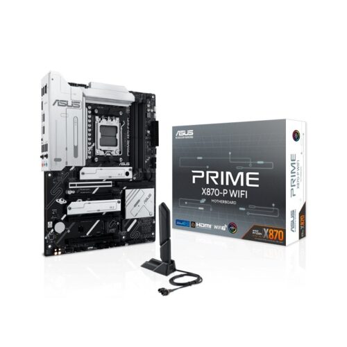 PLACA MADRE ASUS AM5 X870-P WIFI PRIME DDR5 S/R/HDMI/4M2/USB4/ATX