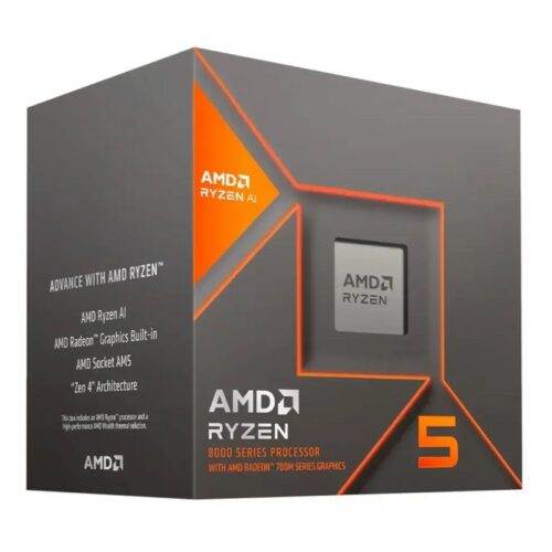 PROCESADOR AMD AM5 RYZEN 5 8400F 4.2HZ/22MB C/COOLER 100-100001591BOX