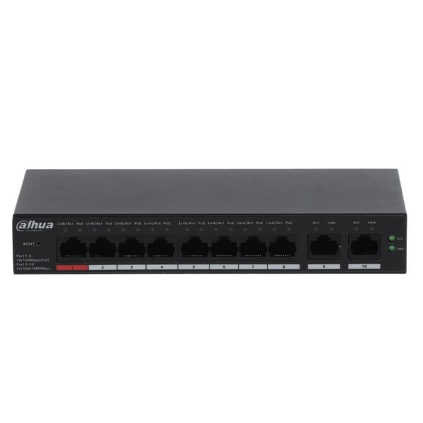 SWITCH DAHUA DH-CS4010-8ET-110 10PTOS/8PTOS PoE