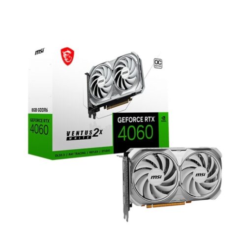 TARJETA GRÁFICA MSI RTX4060 VENTUS 2X WHITE 8G OC DD6 912-V516-030
