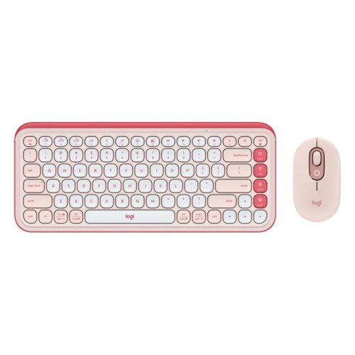 TECLADO LOGITECH 920-013053 POP ICON COMBO WIR ROSA