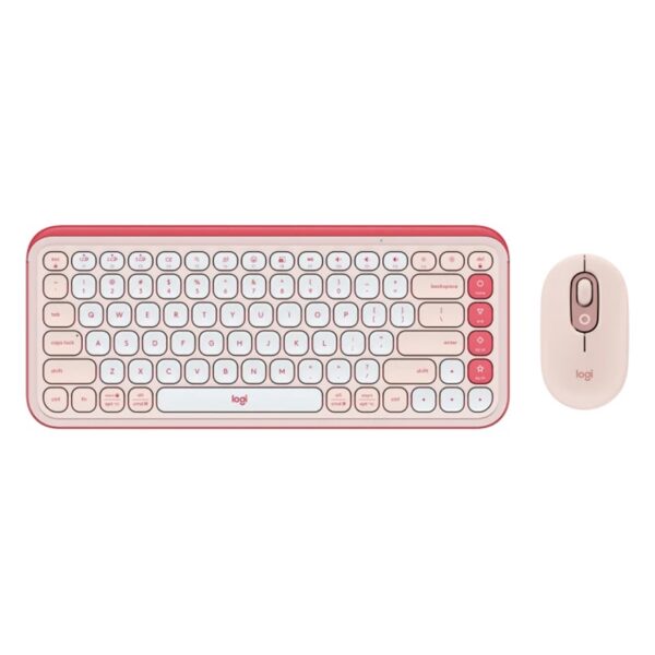 TECLADO LOGITECH 920-013053 POP ICON COMBO WIR ROSA