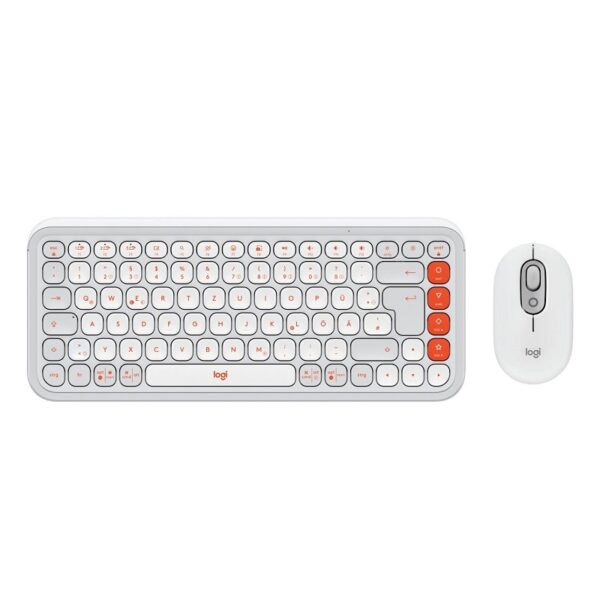 TECLADO LOGITECH 920-013055 POP ICON COMBO WIR BLANCO