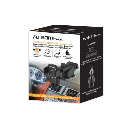 SOPORTE ARGOMTECH PARA AUTO ARG-AC-0310BK