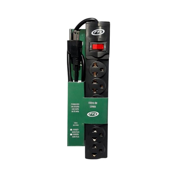FILTRO DE LINEA FTX1077 6 TOMAS NEMA USA