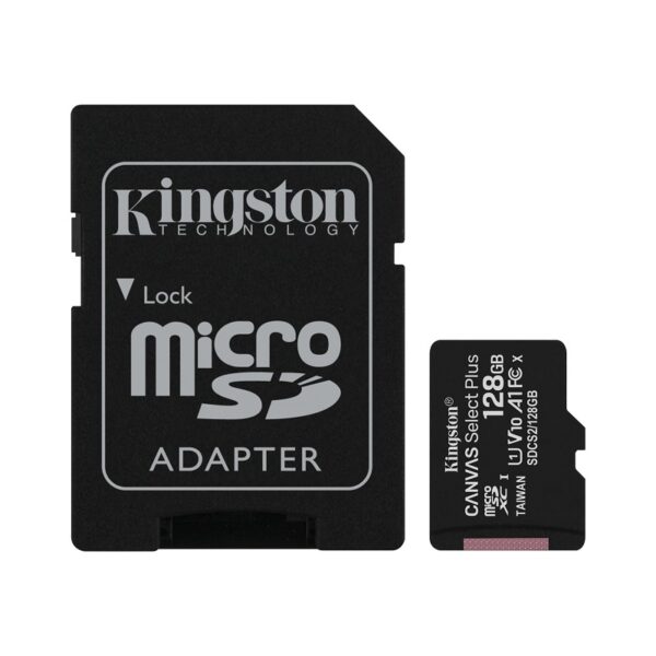 MEMORIA KINGSTON MICRO SD 128GB SDCS2/128GB 100/85 CANVAS SELECT PLUS C