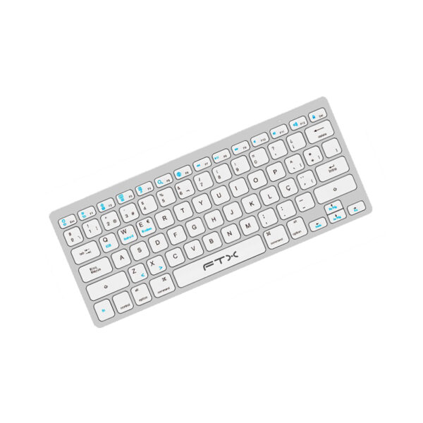 TECLADO BT FTXB1000 ULTRA SLIM POR/PLATA