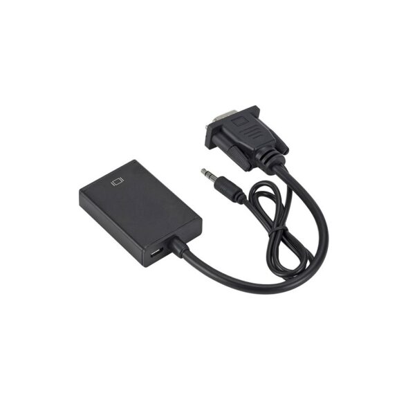 CABLE ADAPTADOR HDMI HEMBRA A VGA MACHO+AUDIO