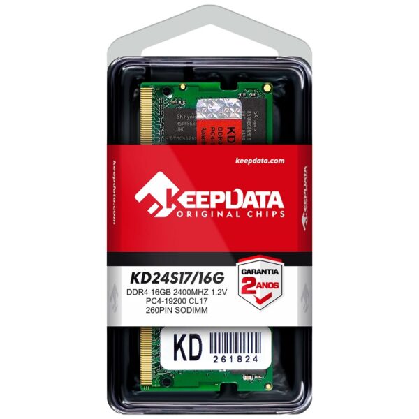 MEMORIA RAM PARA NOTEBOOK DDR4 KEEPDATA 16GB 2400MHZ