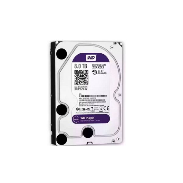 DISCO DURO WESTERN DIGITAL 8 TB PURPLE PRO 7200 256MB WD8002PURP SURVEILLANCE