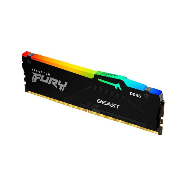 MEMORIA RAM KINGSTON DDR5 16G 6000 FURY BEAST BK KF560C36BBE2A-16 RGB XMP