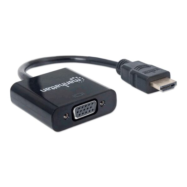 ADAPTADOR MANHATTAN HDMI-VGA 151436 FHD BLISTER NEGRO