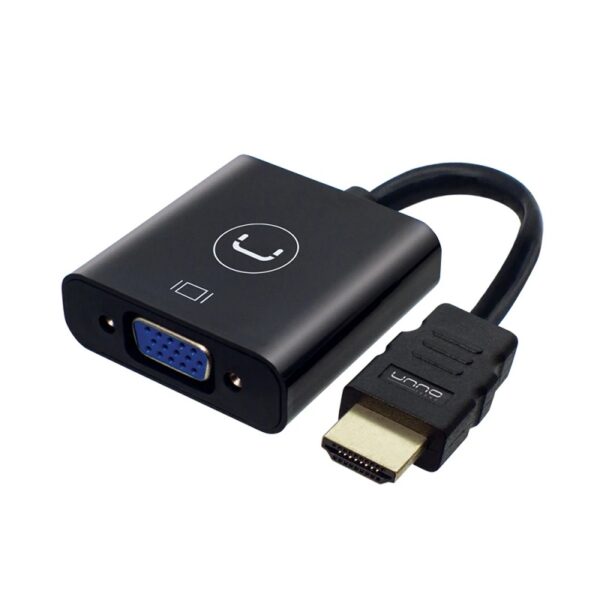 ADAPTADOR UNNO AD4202BK HDMI A VGA