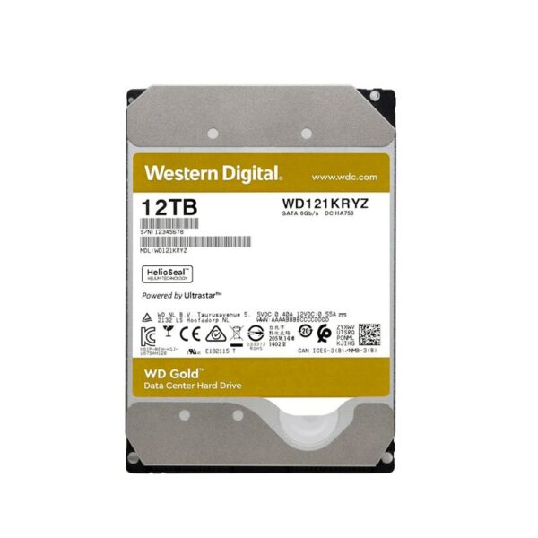 DISCO DURO WESTERN DIGITAL 12 TB GOLD ENTERPRISE 7200 256MB WD121KRYZ