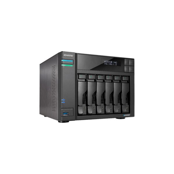 NAS ASUSTOR AS6706T QC 2.0/6BAY/8GB/4 M.2/2-GBLAN/HDMI/2USB3.2