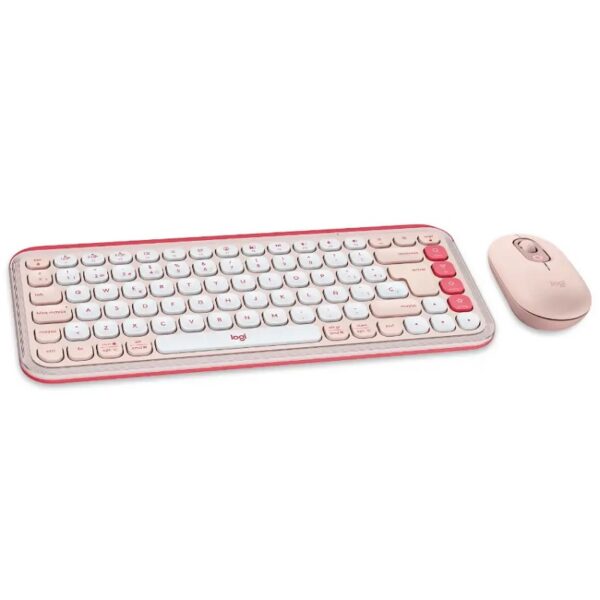 TECLADO LOGITECH 920-013053 POP ICON COMBO WIR ROSA