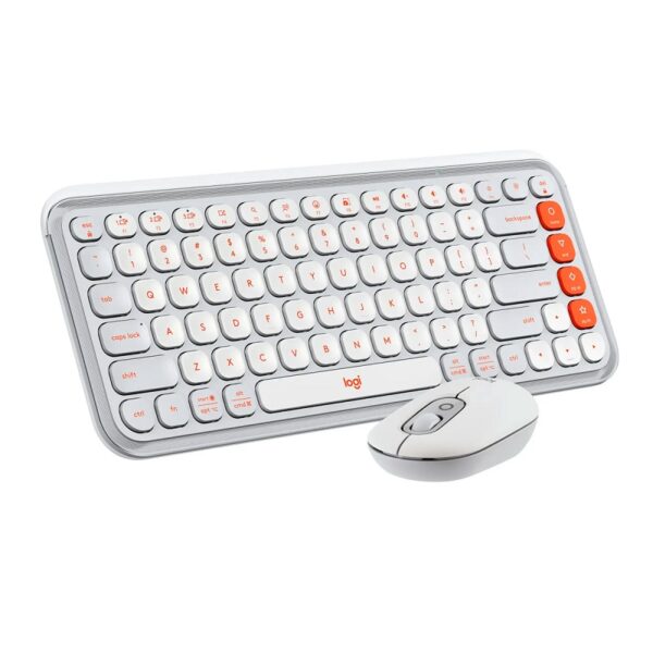 TECLADO LOGITECH 920-013055 POP ICON COMBO WIR BLANCO