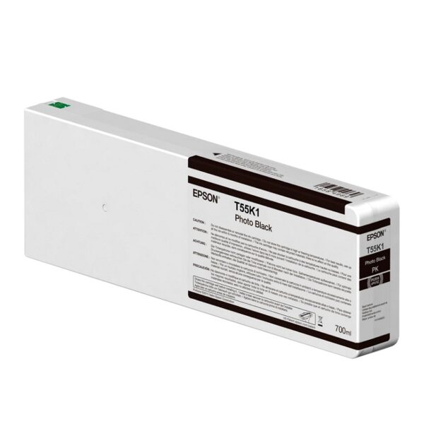 TINTA EPSON P9000 T55K100 NEGRO FOTOGRAFICO ULTRACHROME 700 ML