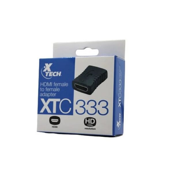 ADAPTADOR XTECH HDMI H-H XTC-333 1080P NEGRO